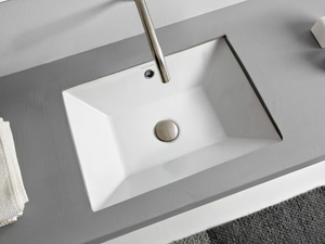 TEOREMA 2.0 - Undermount rectangular ceramic washbasin _ Scarabeo Ceramiche